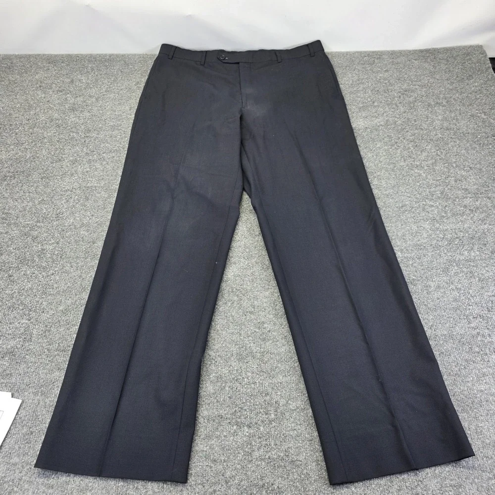 346 Brooks Brothers Stretch Dark Blue Wool Blend Suit Office Mens Size 42 Long